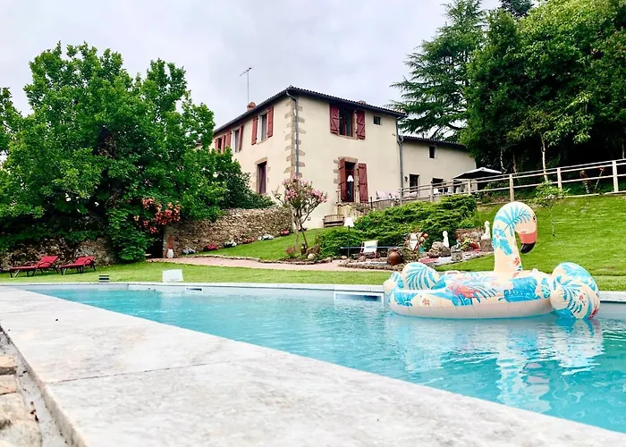 Domaine Le Jardin Suspendu - Piscine Chauffee - Proche Parc Puy Dufou לינה וארוחת בוקר Montfaucon-Montigne